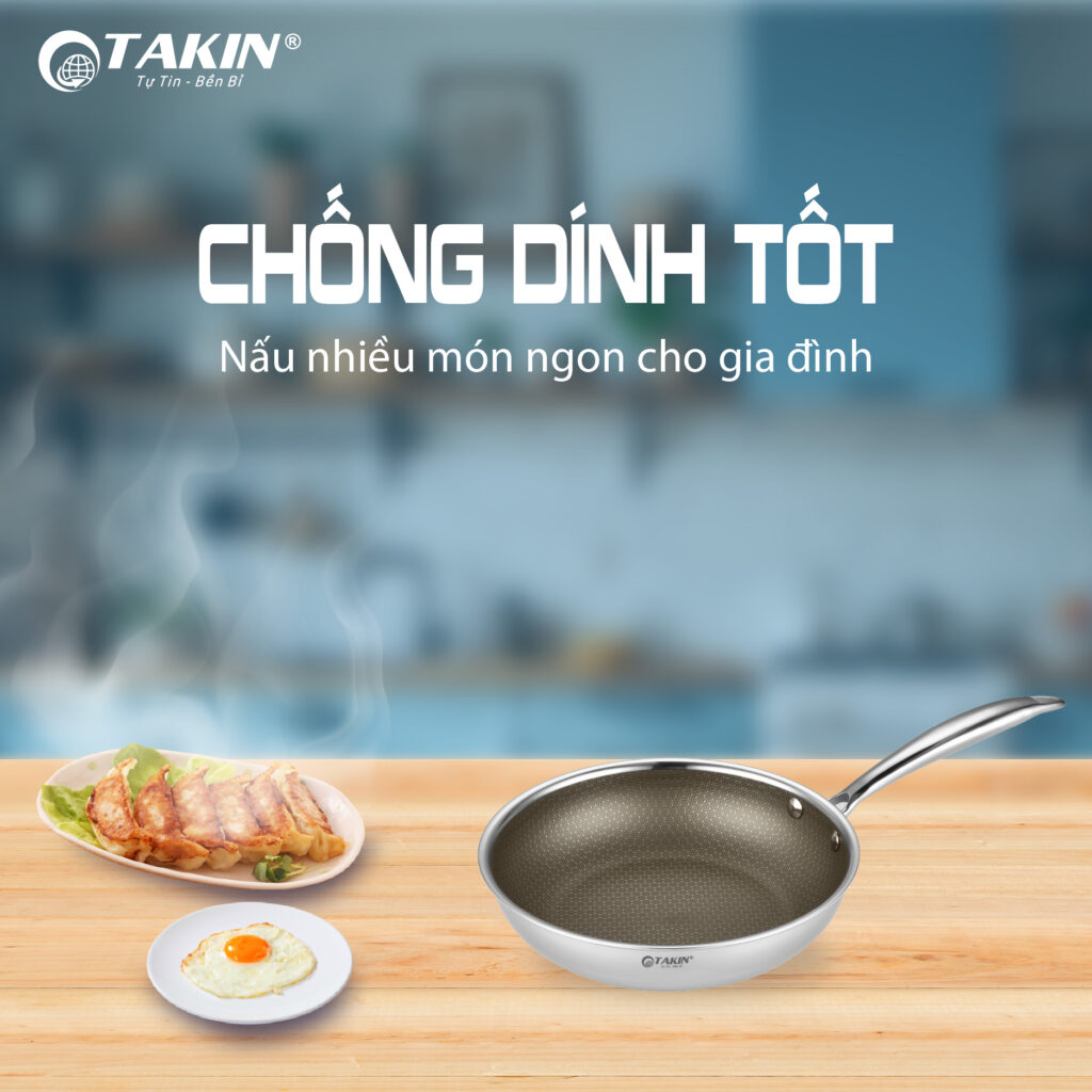 Chảo Chiên Titanium Pro TK-2882 chống dính tốt