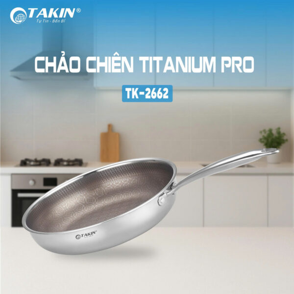 Chảo Chiên Titanium Pro Takin TK-2662